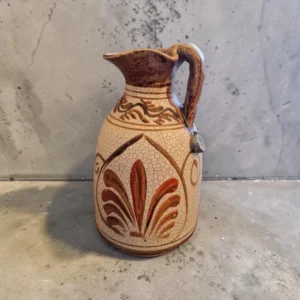 antiik stiilis keraamiline dekoratiivkann – käsitööna valminud vintage vaas