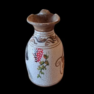 antiik stiilis keraamiline dekoratiivkann – käsitööna valminud vintage vaas